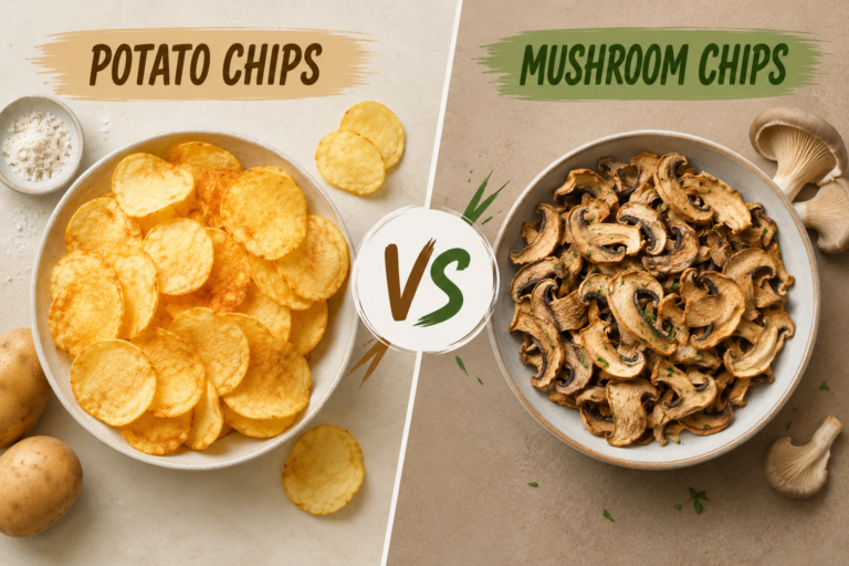Mushroom Chips vs Potato Chips: Which Is Healthier? | Complete Comparison by Mushkers