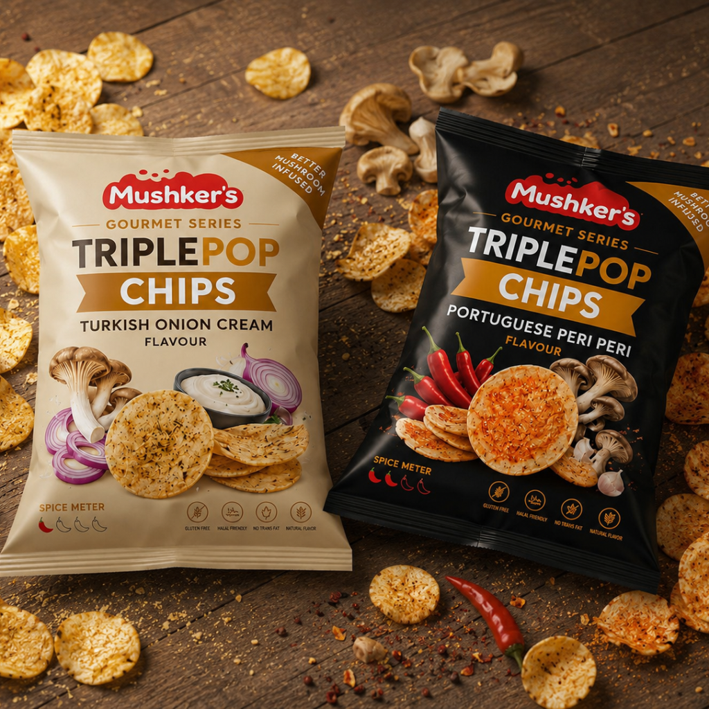 Mushker's oyster mushroom chips