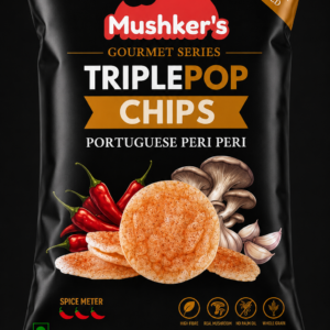 Mushker's Portuguese Peri Peri Triple Popped Mushroom Chips